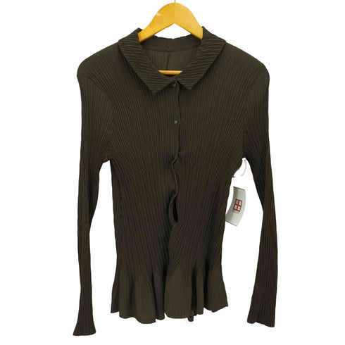 babette USA製 プリーツ シャツ トップ レディース import:M