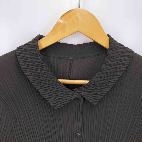 babette USA製 プリーツ シャツ トップ レディース import:M