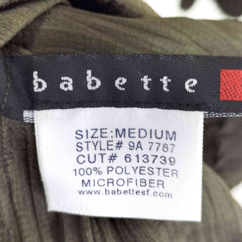 babette USA製 プリーツ シャツ トップ レディース import:M