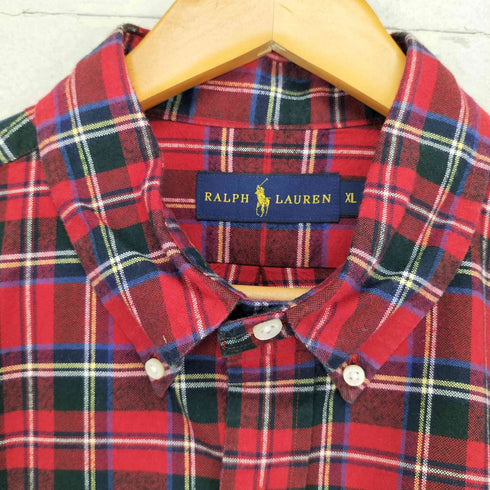 ラルフローレン RALPH LAUREN ポニー刺繍 チェック柄 L/S ボタンダウンシャツ メンズ XL