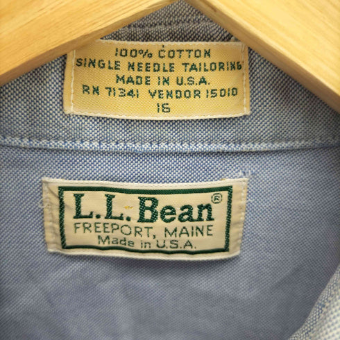 エルエルビーン L.L.Bean 80~90S USA製 BD L/S シャツ メンズ 16