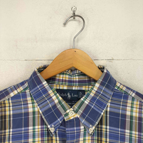 ラルフローレン RALPH LAUREN 90S CLASSIC FIT ポニー刺繍 チェック柄 L/S ボタンダウンシャツ メンズ XL