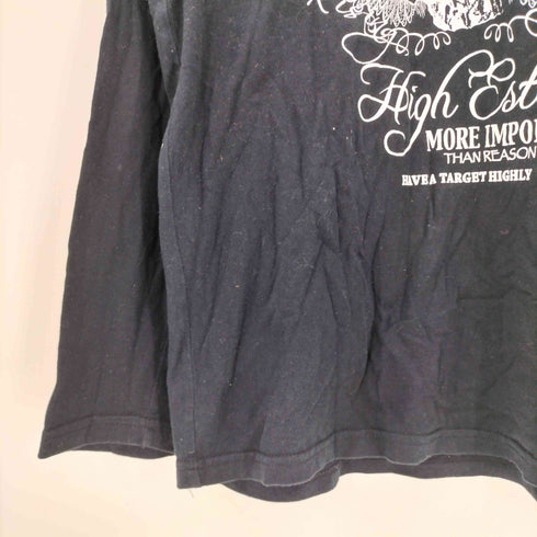 スラクストン THRUXTON スカル プリント クルーネック L/S Tシャツ Y2K メンズ JPN:XL