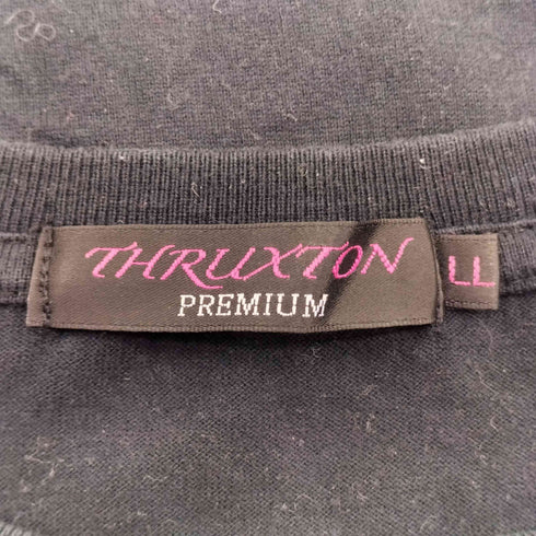 スラクストン THRUXTON スカル プリント クルーネック L/S Tシャツ Y2K メンズ JPN:XL