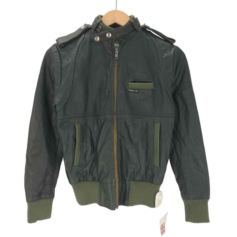 MEMBERS ONLY 90S シングル ライダース レザー ジャケット メンズ 34