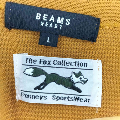 ビームスハート BEAMS HEART FOX ワンポイント カーディガン メンズ import:L