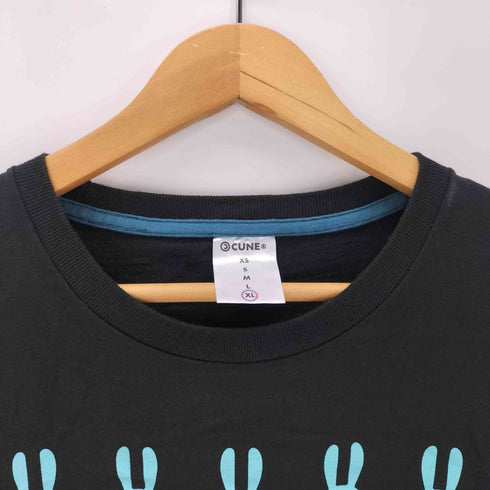 キューン CUNE 19AW うさぎ ロゴ プリント Tシャツ メンズ JPN:XL