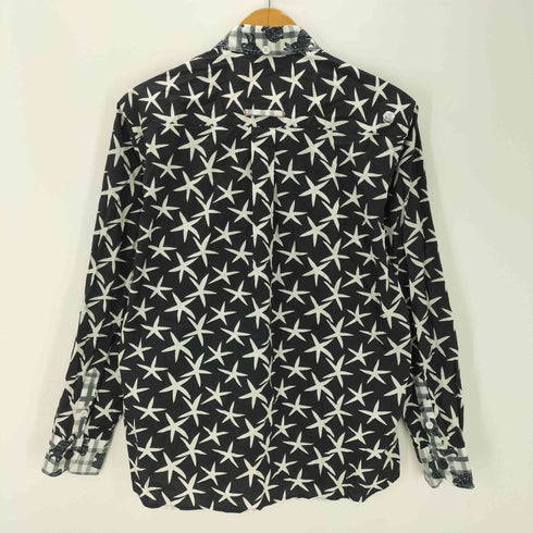 KAWATANI SHIRT 河谷シャツ 総柄 うさぎ ラビット L/S シャツ メンズ JPN:M