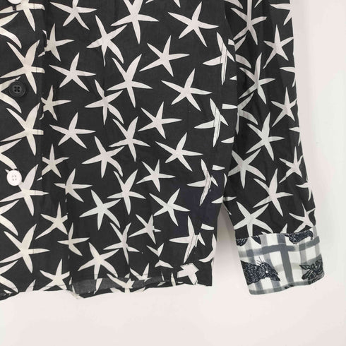 KAWATANI SHIRT 河谷シャツ 総柄 うさぎ ラビット L/S シャツ メンズ JPN:M