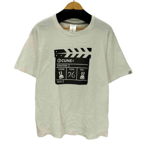 キューン CUNE 2020 うさぎ ロゴ 両面 プリント Tシャツ メンズ JPN:L