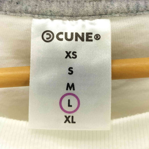 キューン CUNE 2020 うさぎ ロゴ 両面 プリント Tシャツ メンズ JPN:L