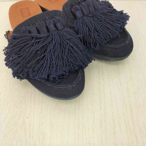 フィットフロップ fitflop キャンバス タッセル ミュールサンダル レディース EUR:37