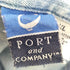 ポートアンドカンパニー PORT and COMPANY 刺繍 S/S デニムシャツ メンズ import:XL