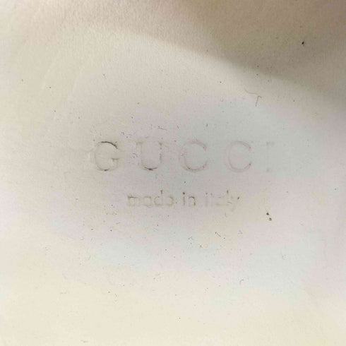グッチ GUCCI エンブロイダリー スニーカー ハート レザー レディース 36 1/2