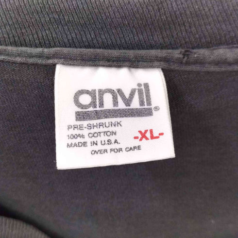 アンビル Anvil 80S USA製 合気道養神会 フロントプリント L/S Tシャツ メンズ JPN:XL