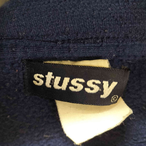 ステューシー Stussy 90S 紺タグ ハーフジップスウェット メンズ