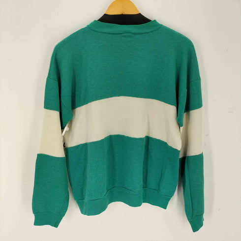 80s ツートンカラー クルーネックスウェット メンズ