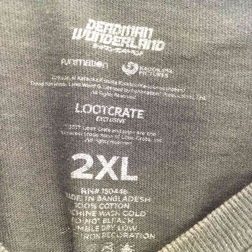 プリントクルーネックTシャツ メンズ 2XL