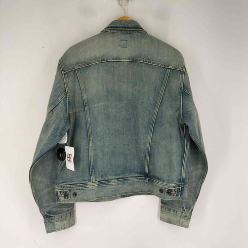 ダブルアールエルラルフローレン RRL RALPH LAUREN Lot 271 ダメージ加工 デニム トラッカージャケット メンズ import:L