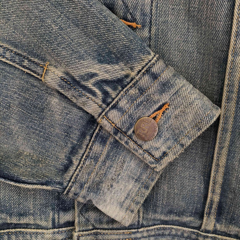 ダブルアールエルラルフローレン RRL RALPH LAUREN Lot 271 ダメージ加工 デニム トラッカージャケット メンズ import:L