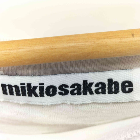 ミキオサカベ MIKIOSAKABE 十字架 ペガサス ドッキングプリントクルーネックTシャツ レディース