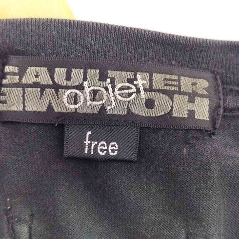 ゴルチエオムオブジェ GAULTIER HOMME objet 00s MOTION LOGO TEE モーションロゴプリントクルーネックTシャツ メンズ FREE
