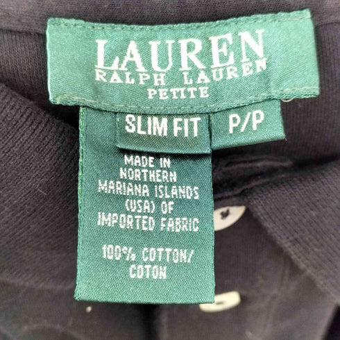 ローレンラルフローレン LAUREN RALPH LAUREN SLIM FIT ロゴ刺しゅう ポロシャツ レディース
