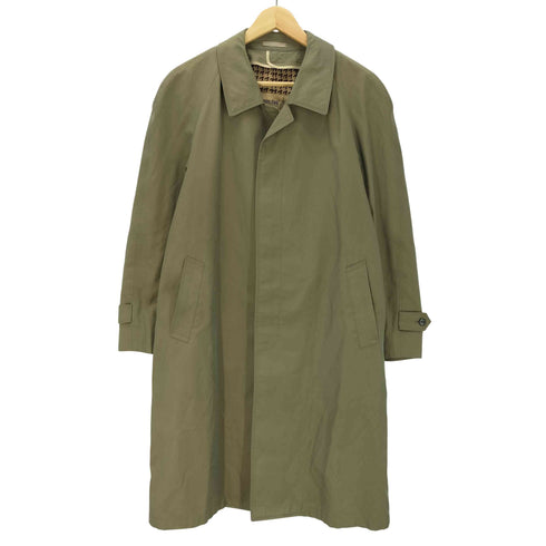 ロンドンフォグ LONDON FOG 80-90S OLD MADE IN UK 英国製 裏地千鳥格子 玉蟲 タマムシ バルマカーン ステンカラー コート メンズ