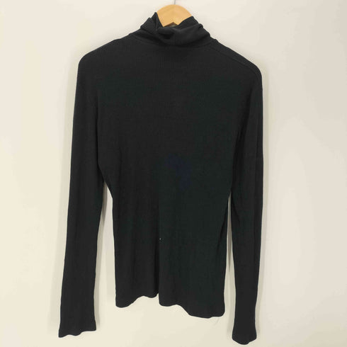 アニエスベーオム Agnes b.homme 90S OLD MADE IN FRANCE フランス製 サンライズ期 ハイネック コットン ブラック リブ ニット カットソー メンズ