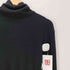 アニエスベーオム Agnes b.homme 90S OLD MADE IN FRANCE フランス製 サンライズ期 ハイネック コットン ブラック リブ ニット カットソー メンズ