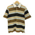 ステューシー Stussy 90-00S 白タグ OLD Sロゴ ピスタグ S/S ボーダー ラガー ポロ シャツ メンズ import:L