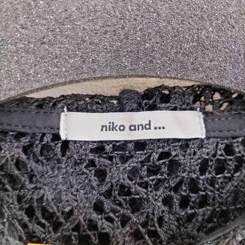 ニコアンド niko and... 3Dフラワーメッシュフーディー レディース FREE