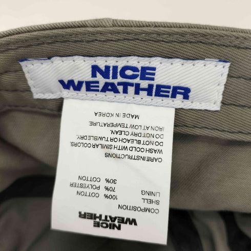 NICE WEATHER SIGNATURE キャップ 2 レディース
