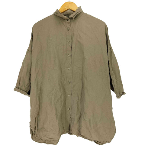 ミラオーウェン Mila Owen 23SS 吸水速乾UVカットロングリネンシャツ レディース ONE SIZE