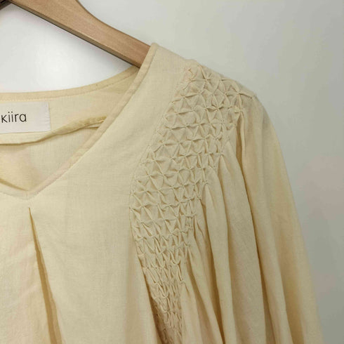 キーラ KIIRA MOCKING TUCK BLOUSE レディース FREE