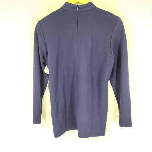 イヴサンローラン Yves Saint Laurent レーヨン混 モックネック カットソー レディース JPN:M