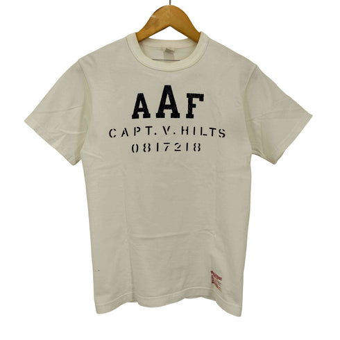 トイズマッコイ TOYS McCOY MILITARY S/S TEE AAF ステンシル プリント クルーネック Tシャツ メンズ JPN:S