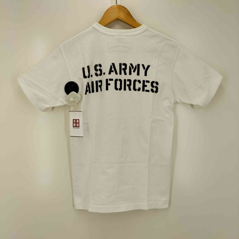 トイズマッコイ TOYS McCOY MILITARY S/S TEE AAF ステンシル プリント クルーネック Tシャツ メンズ JPN:S