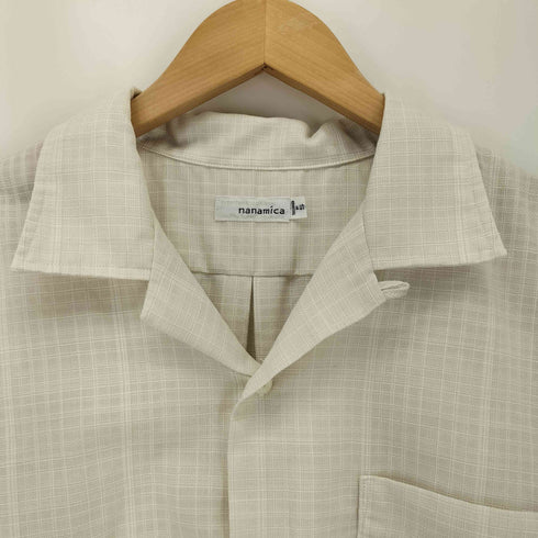 ナナミカ nanamica 26SS Open Collar Panama S/S Shirt オープンカラーパナマショートスリーブシャツ メンズ S