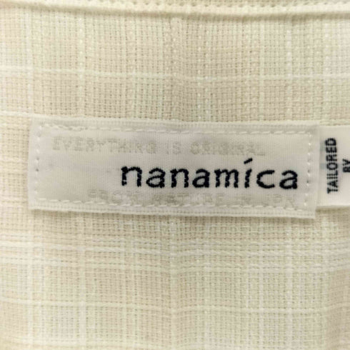 ナナミカ nanamica 26SS Open Collar Panama S/S Shirt オープンカラーパナマショートスリーブシャツ メンズ S