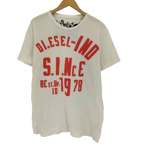 ディーゼル DIESEL フロントロゴプリント クルーネックTシャツ Y2K メンズ import:L