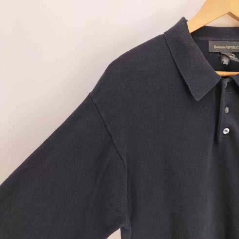 バナナリパブリック BANANA REPUBLIC 90-00S OLD L/S ポロシャツ メンズ import:L