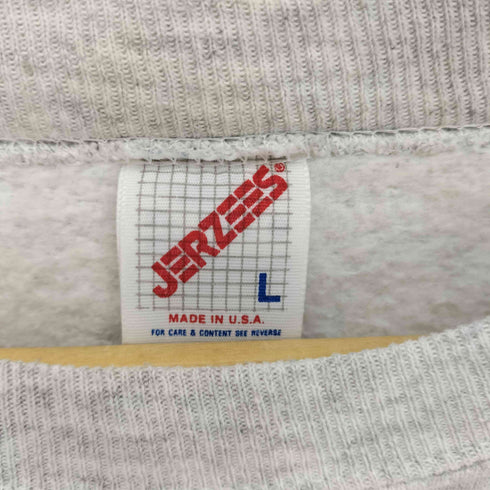 ジャージーズ JERZEES 80-90S USA製 無地 ブランク クルーネック スウェット プルオーバー メンズ import:L