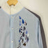 ノゾミイシグロ NOZOMI ISHIGURO 水玉 ストライプ チェック 異素材切替 リブ襟 L/S シャツ レディース ONE SIZE