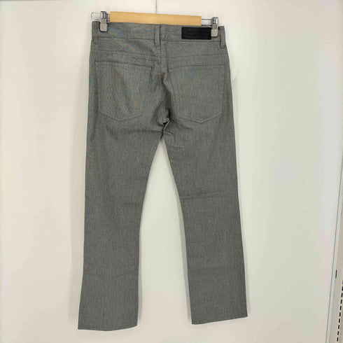 バーバリーブラックレーベル BURBERRY BLACK LABEL バックロゴパッチ ジッパーフライ ストレートパンツ レディース JPN:67-70