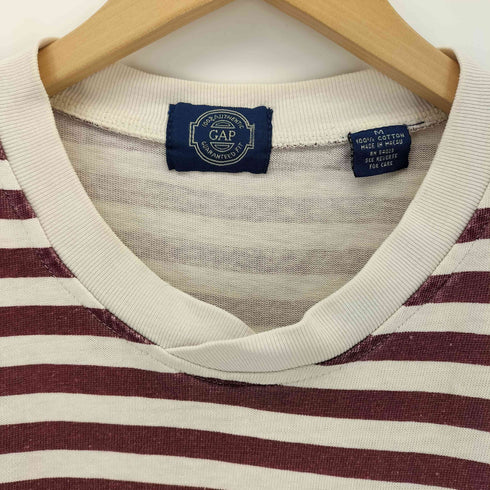 ギャップ Gap 90s OLD ボーダー フロントポケットロンT メンズ import:M