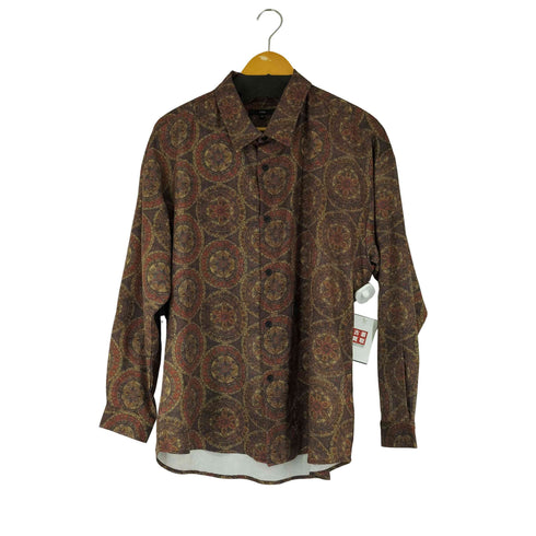 チャオ CIAO 総柄 メダリオン オーバーサイズ ストレッチ L/S シャツ メンズ JPN:M