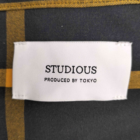 ステュディオス STUDIOUS チェックオープンカラー S/S シャツ メンズ JPN:3