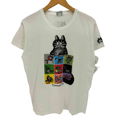 クレイジーシャツ CRAZY SHIRTS 40周年 クリバンキャット プリント Pawsome Hits Tシャツ メンズ import:M