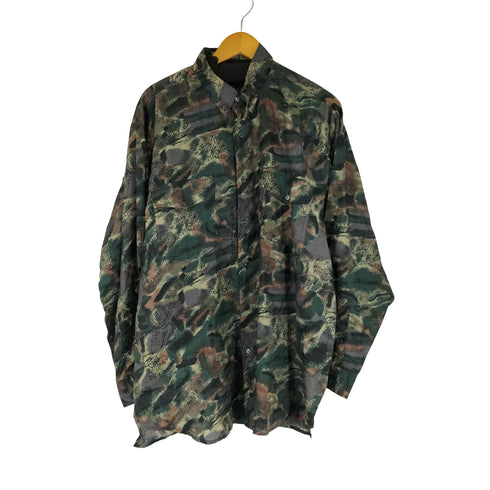 STONC シルク100% 総柄 L/S シャツ メンズ JPN:L